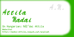 attila madai business card